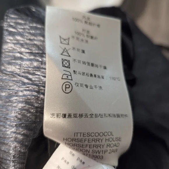 Burberry gunmetal fitted dress Sz 6 - Picture 12 of 16